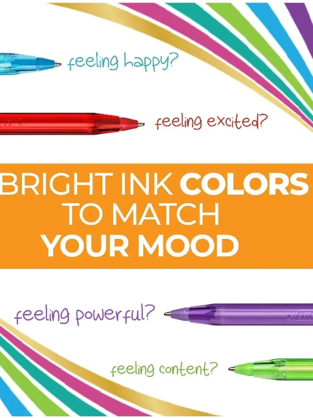 BIC Color Cues Channel Your Mood With Colors Assorted Ball Pens - 10 Pack